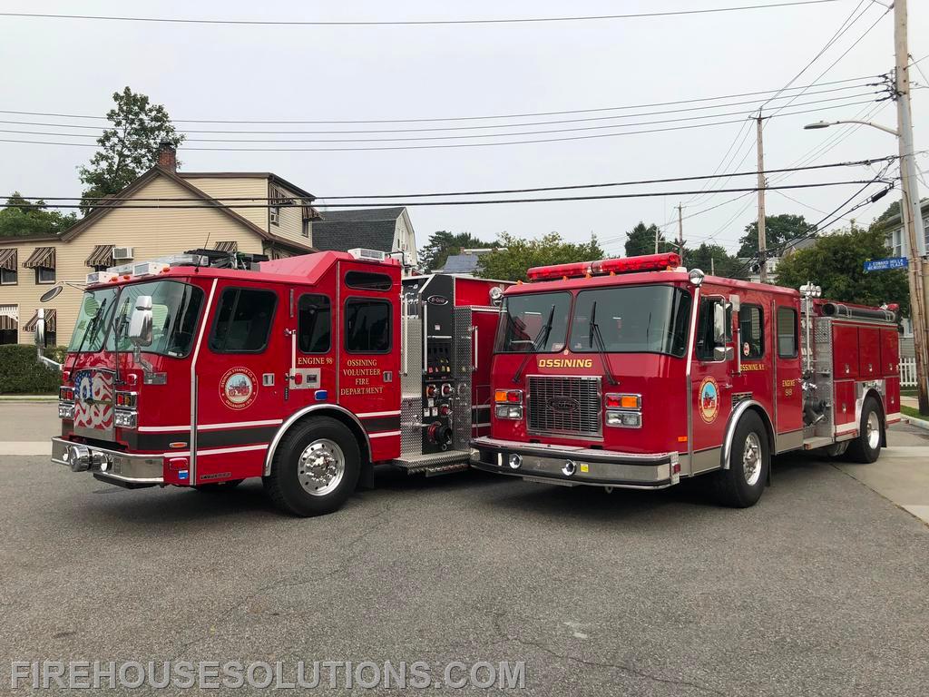 Ossining Steamer Co. #1, Engine 98
2020 E-One Typhoon
1993 E-One Cyclone (Retired Eng. 101)